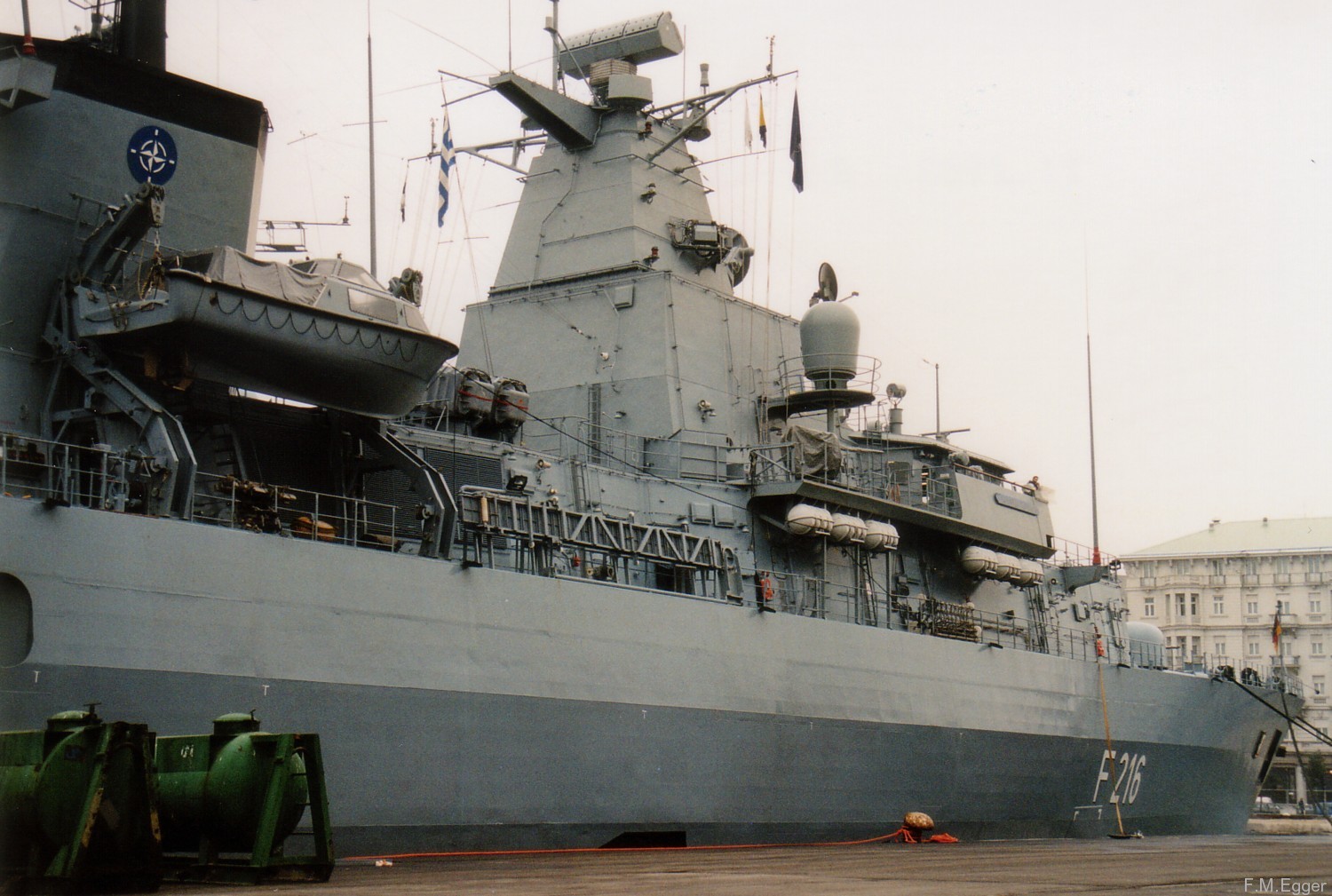 f-216 fgs schleswig holstein type 123 class frigate german navy nato stanavformed snfm trieste italy 2003 23