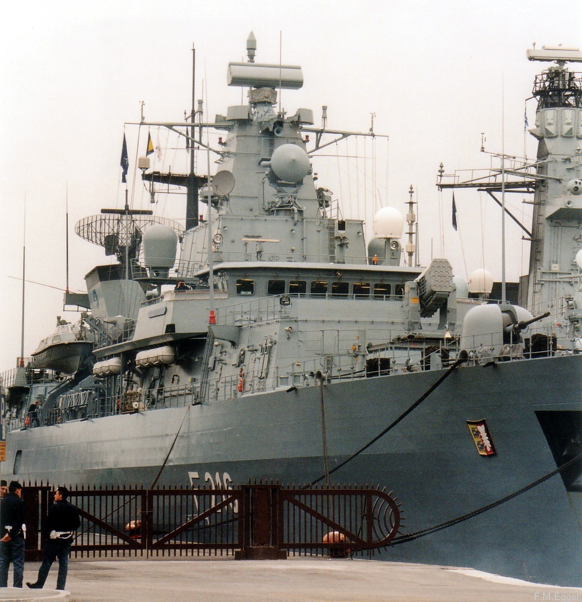 f-216 fgs schleswig holstein type 123 class frigate german navy nato stanavformed snfm trieste italy 2003 24