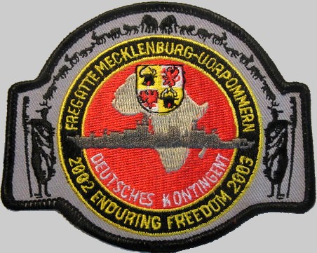 f-218 fgs mecklenburg vorpommern cruise patch badge type 123 class frigate german navy 05