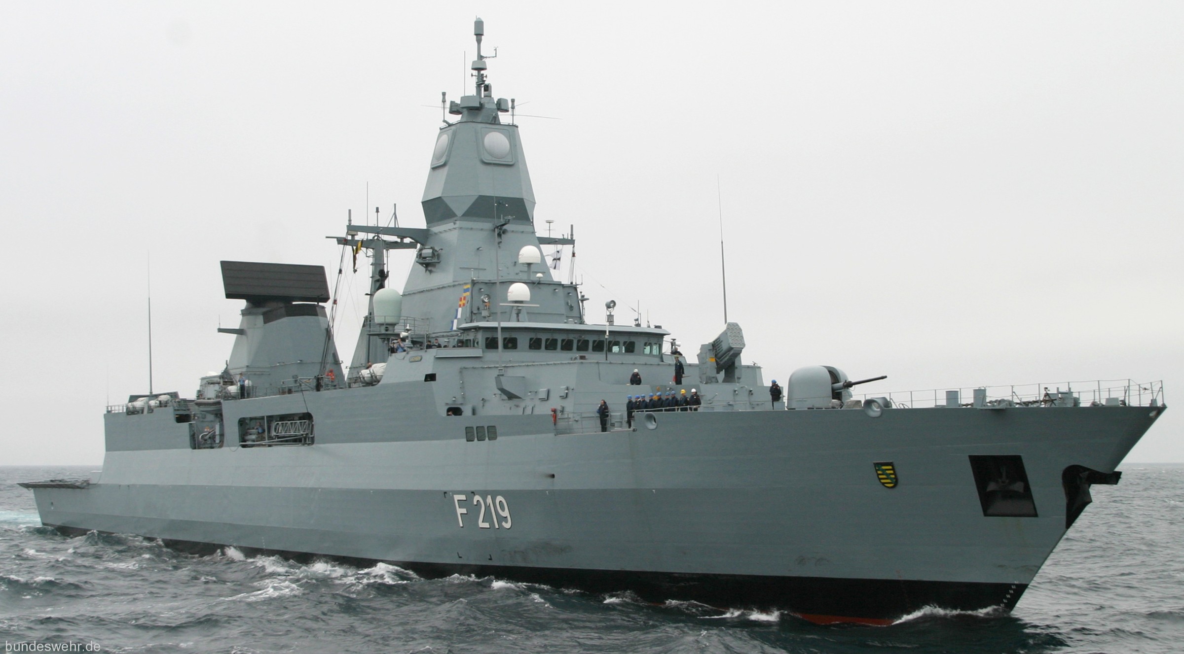 type 124 sachsen class guided missile frigate german navy f-219 fgs 04x