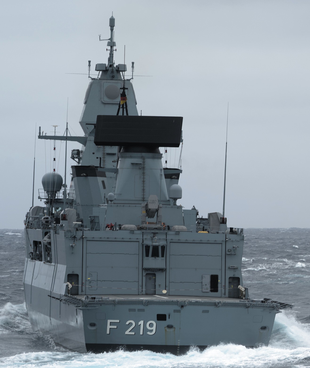 f-219 fgs sachsen type 124 class guided missile frigate ffg german navy marine fregatte 41