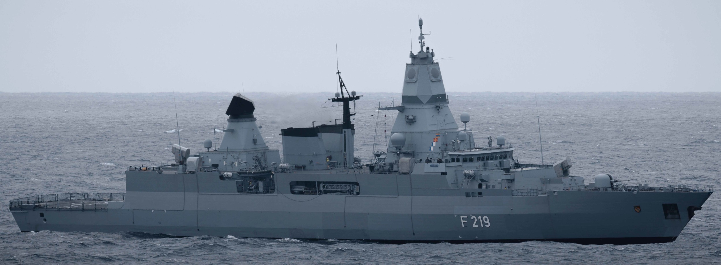 f-219 fgs sachsen type 124 class guided missile frigate ffg german navy marine fregatte 43