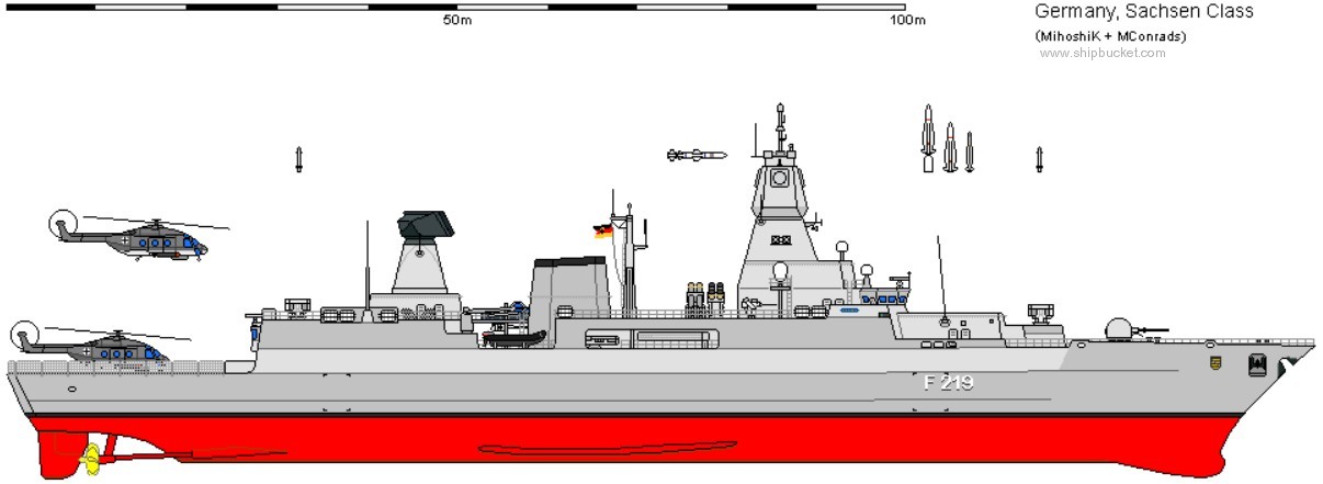 type 124 sachsen class guided missile frigate german navy drawing 06