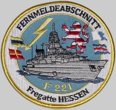 f-221 fgs hessen cruise patch badge type 124 class frigate german navy 03