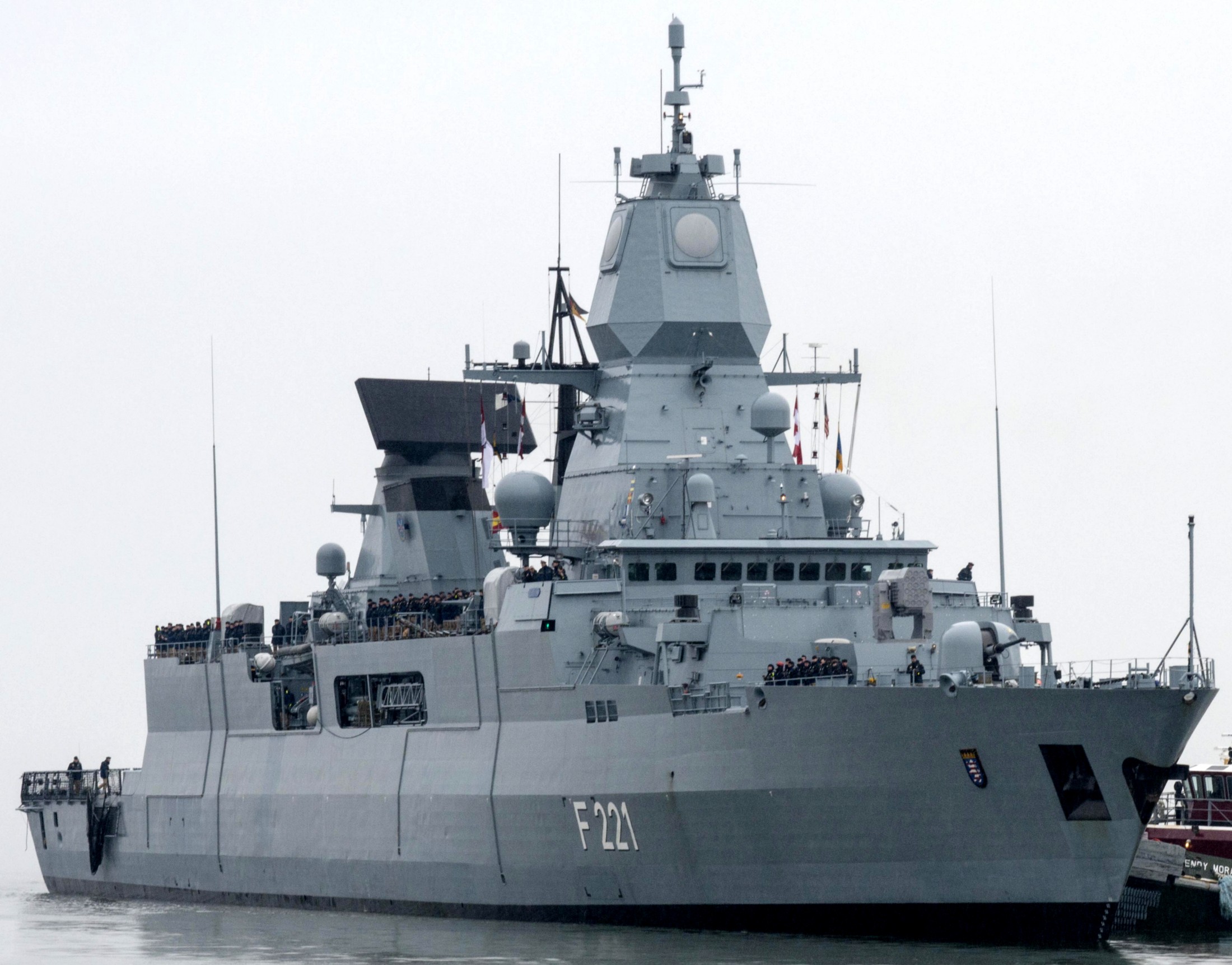 f-221 fgs hessen type 124 sachsen class guided missile frigate german navy 28