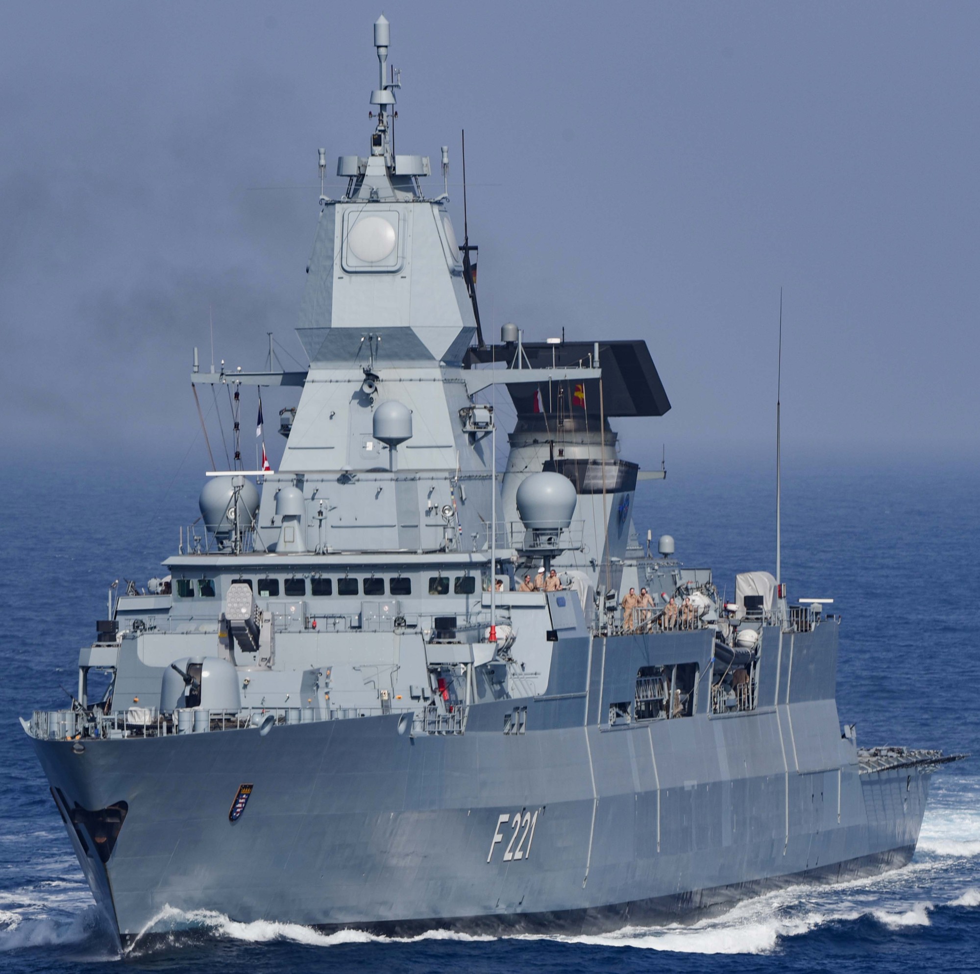 f-221 fgs hessen frigate german navy 29 mediterranean sea 2018 truman