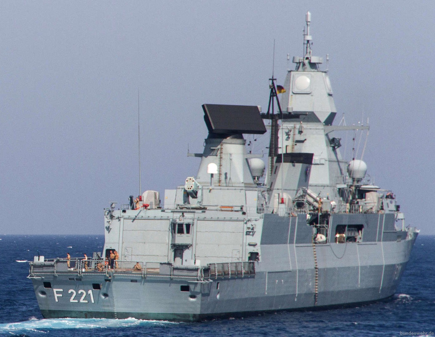 f-221 fgs hessen type 124 sachsen class guided missile frigate german navy 34