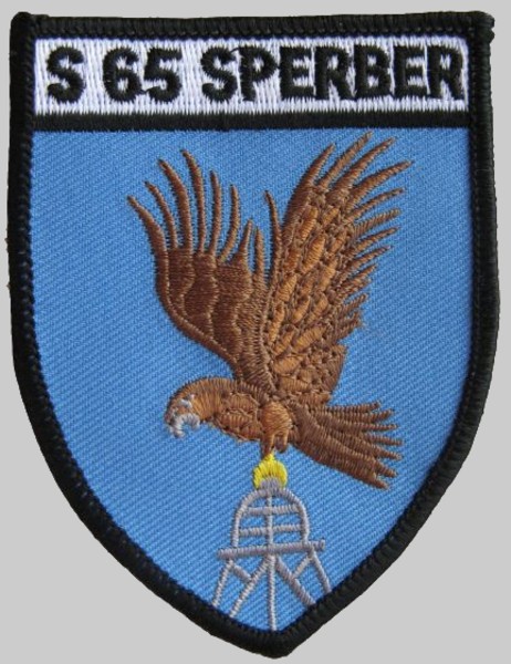 p6115 s65 fgs sperber insignia crest patch badge type 143 albatros class fast attack missile craft german navy 02