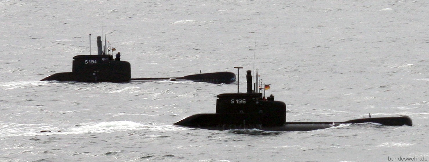 s-194 fgs u15 s-196 u17 type 206 class submarine german navy 07