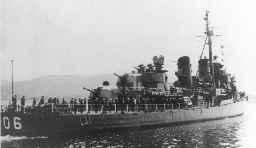 d 06 hs aspis class fletcher destroyer hellenic navy