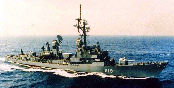 d 219 hs nearchos guided missile destroyer kimon adams class hellenic navy