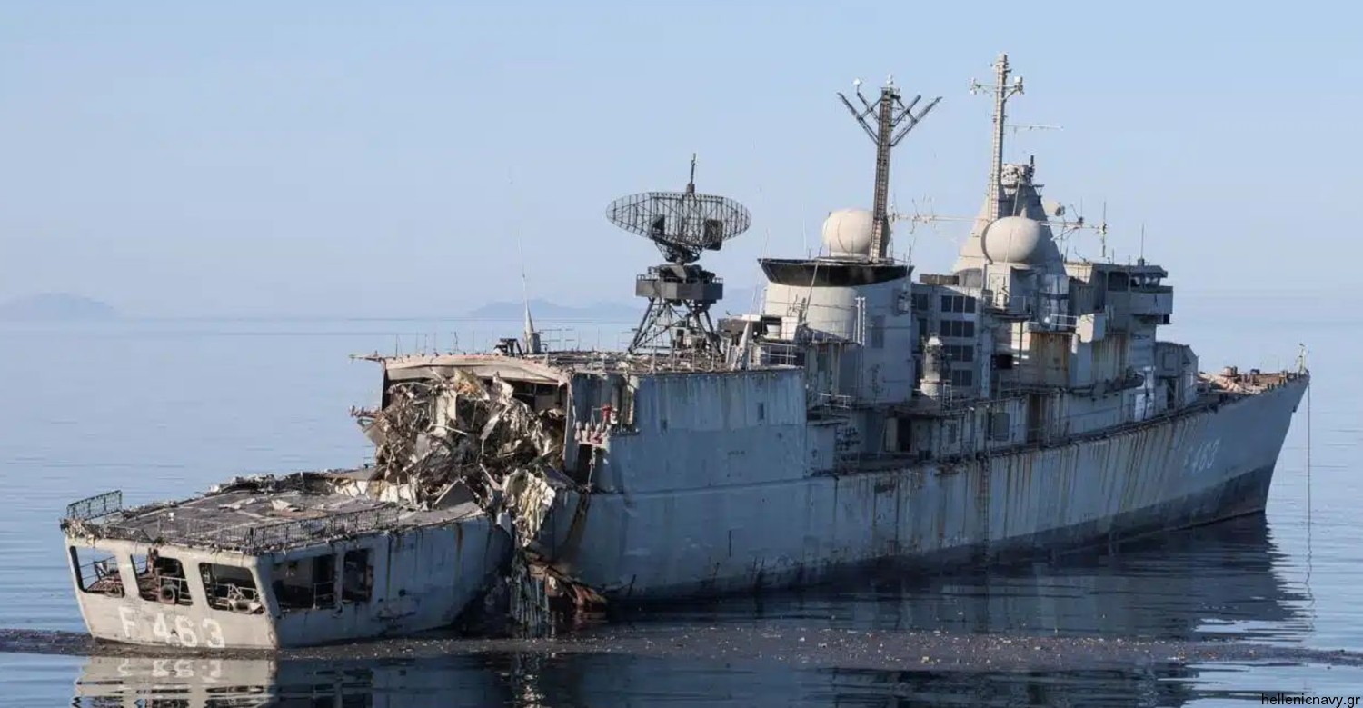 hs bouboulina f-463 elli class frigate hellenic navy sunk target spike missile sut torpedo crete 2026