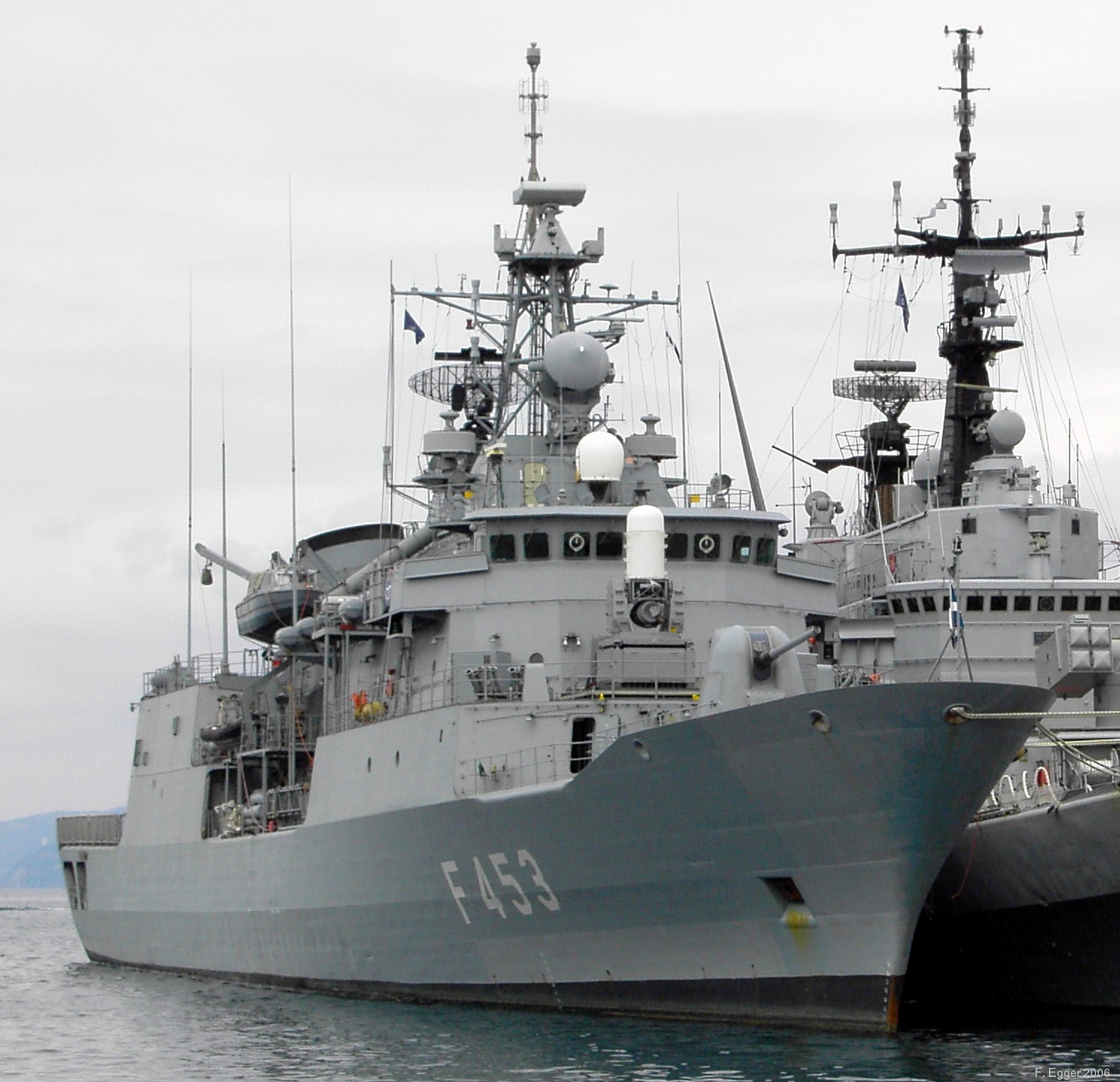 f 453 hs spetsai hydra class frigate meko-200hn hellenic navy greece standing nato response force maritime group 2 snmg-2 trieste italy 2006 06