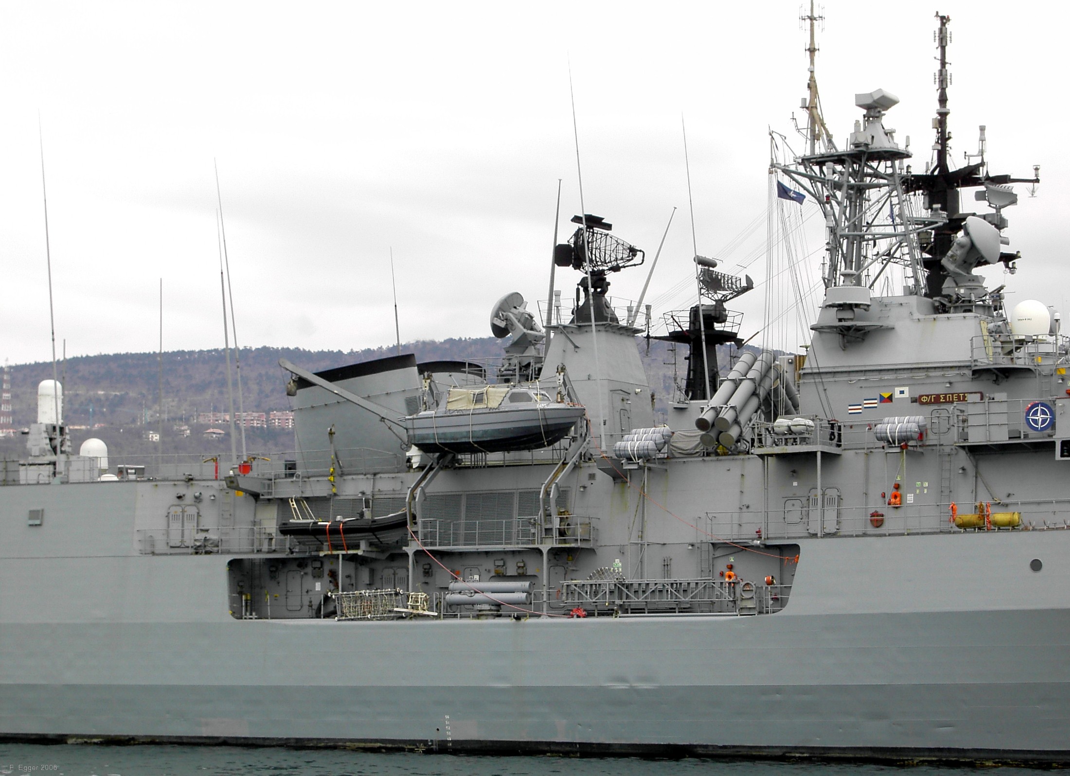 f 453 hs spetsai hydra class frigate meko-200hn hellenic navy greece standing nato response force maritime group 2 snmg-2 trieste italy 2006 11