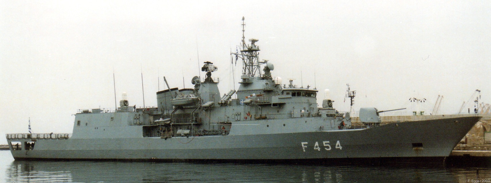f 454 hs psara hydra class frigate meko-200hn hellenic navy greece nato standing naval force mediterranean stanavformed trieste italy 2003 03