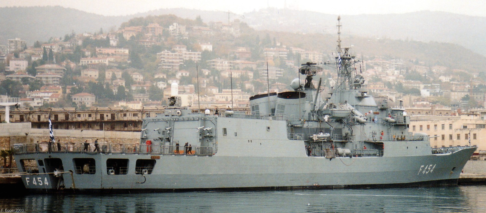 f 454 hs psara hydra class frigate meko-200hn hellenic navy greece nato standing naval force mediterranean stanavformed trieste italy 2003 05