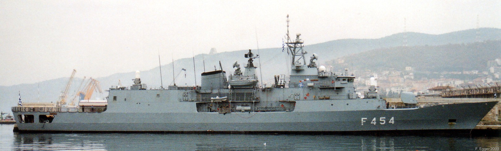 f 454 hs psara hydra class frigate meko-200hn hellenic navy greece nato standing naval force mediterranean stanavformed trieste italy 2003 06