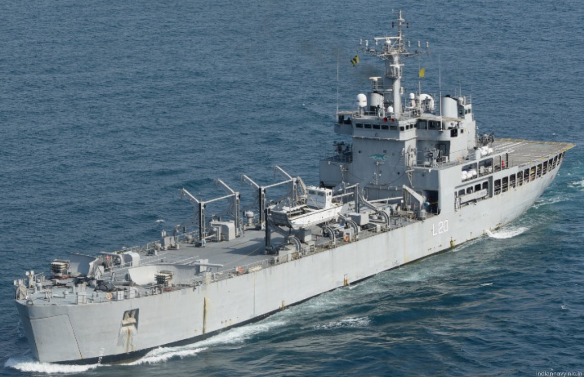 magar class amphibious ship landing tank indian navy ins gharial