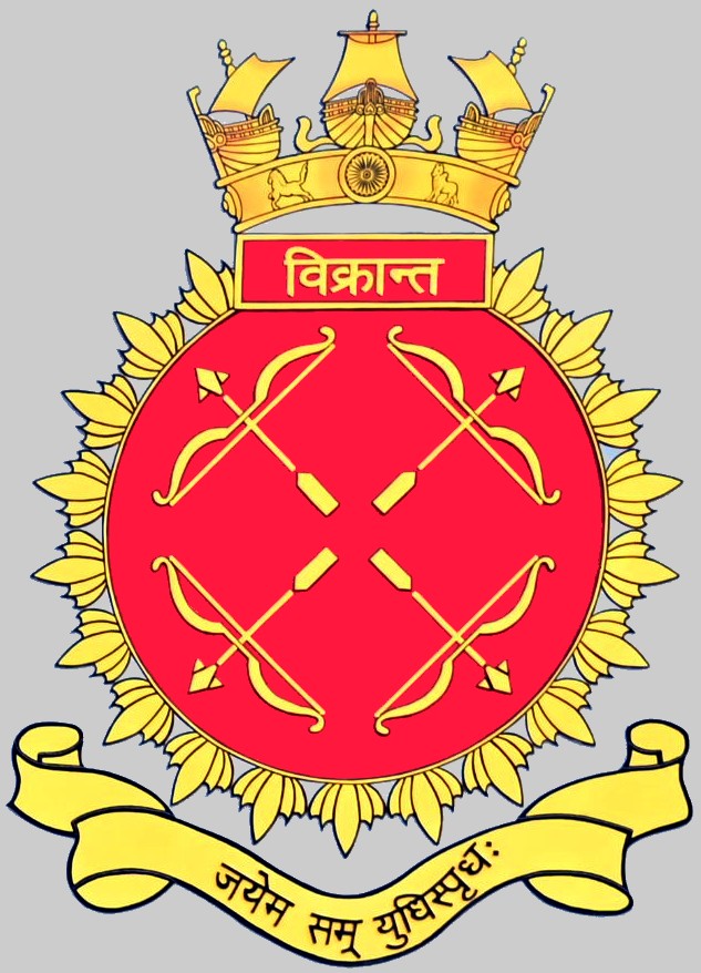 r11 ins vikrant insignia crest patch aircraft carrier indian navy iac-1 03c
