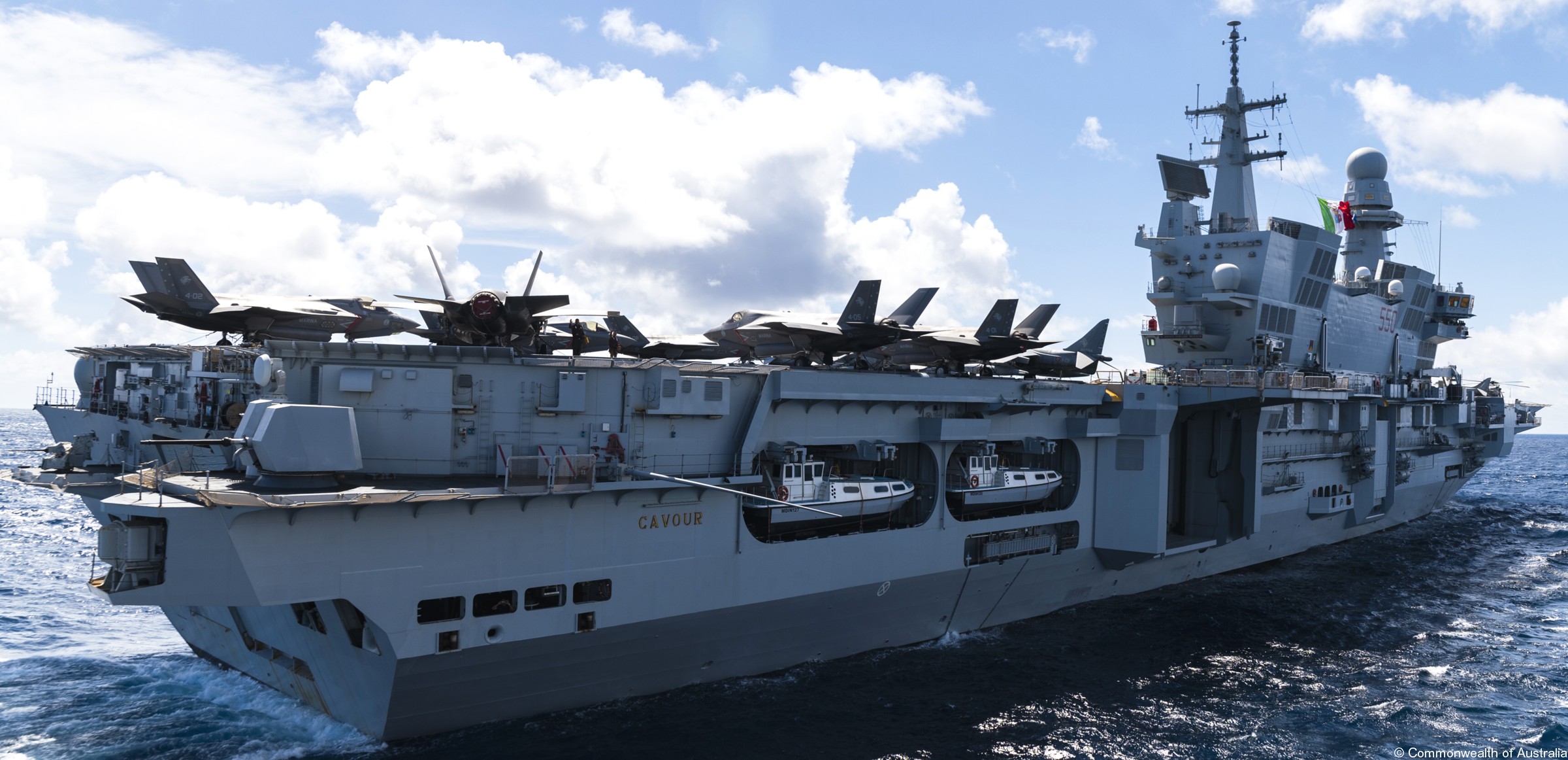 c550 its cavour aircraft carrier italian navy marina militare exercise pitch black 124