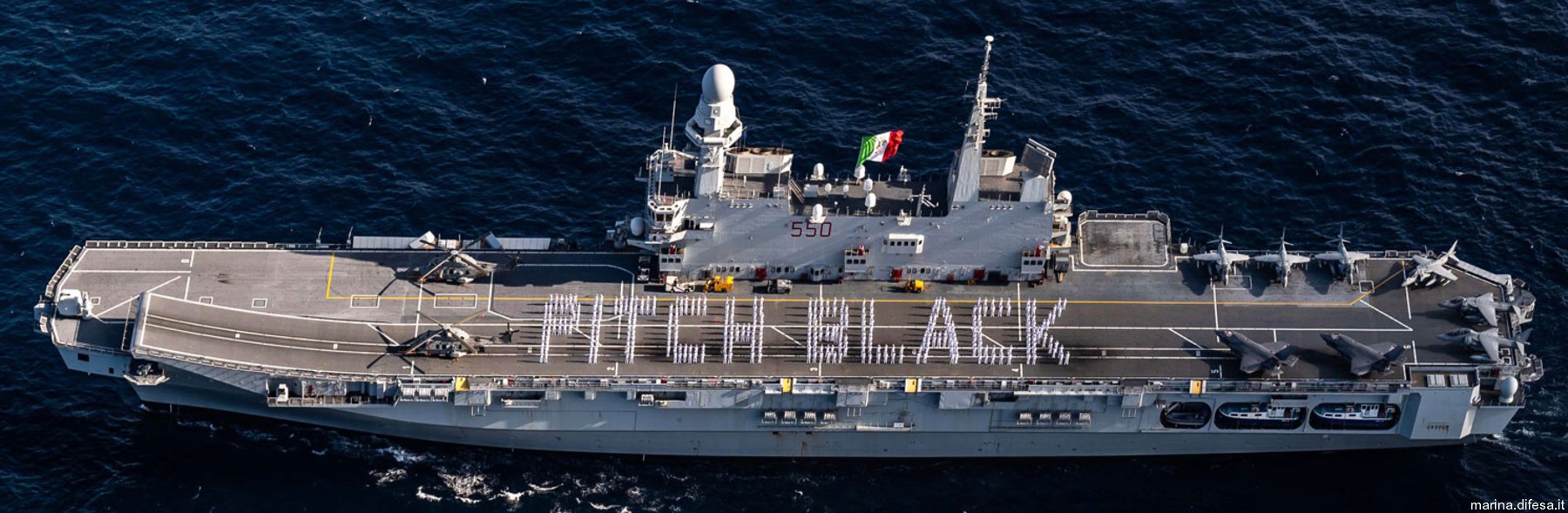 c550 its cavour aircraft carrier italian navy marina militare nave pitch black 127