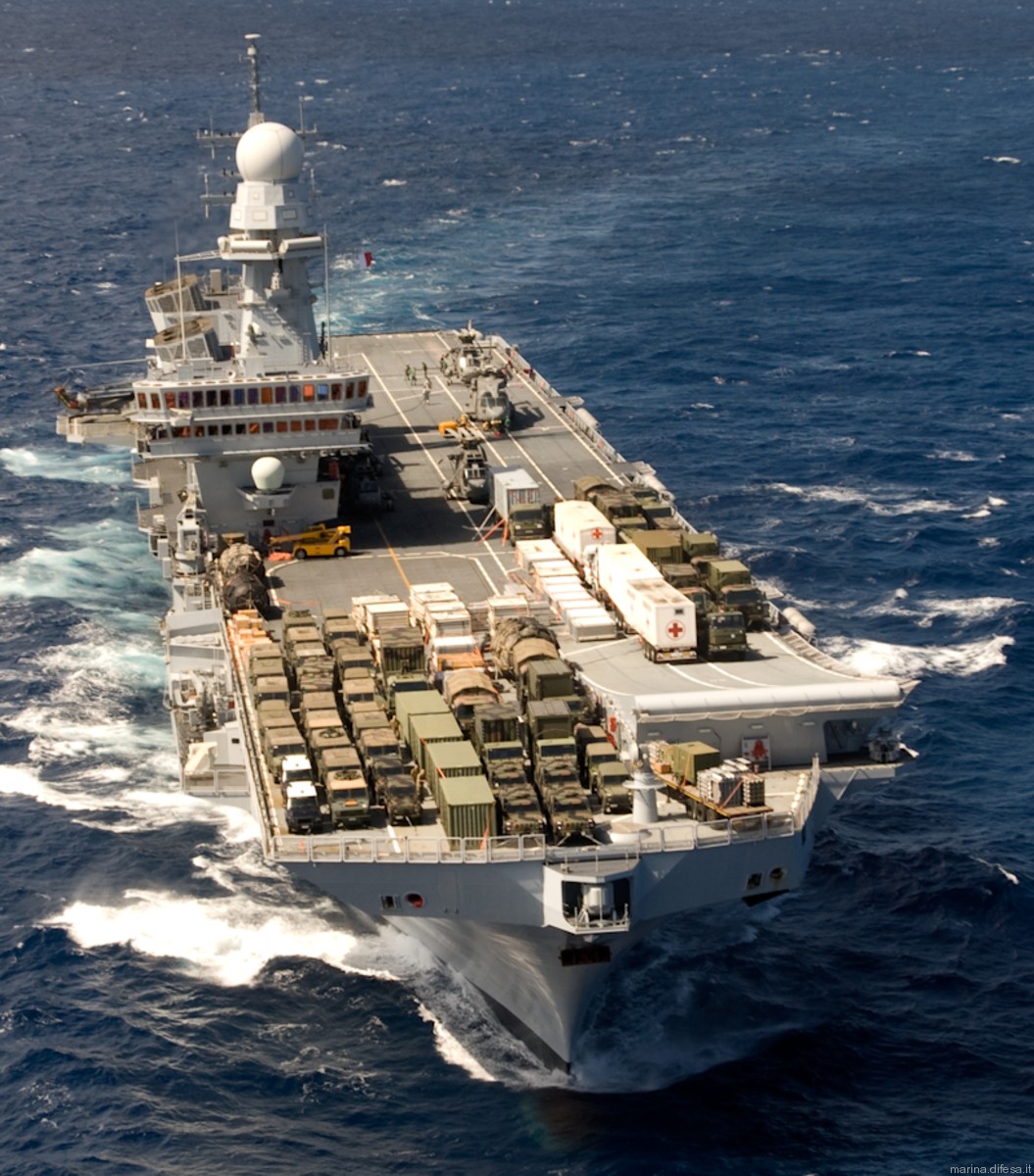 c-550 its cavour aircraft carrier italian navy marina militare 31 earthquake haiti