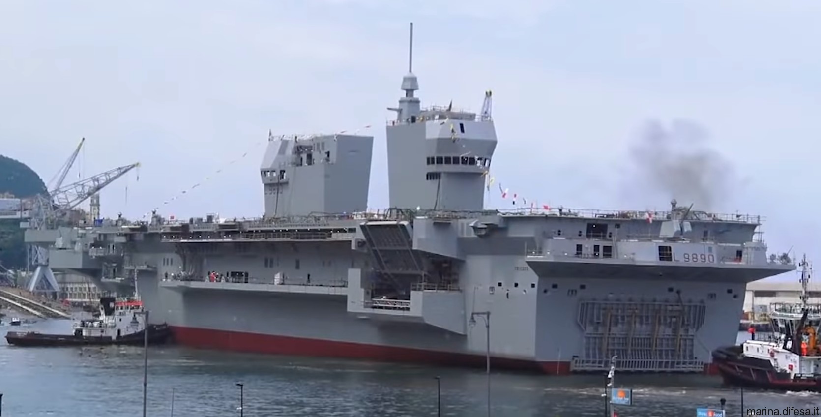 l-9890 its trieste lhd landing ship helicopter dock nave italian navy marina militare 11