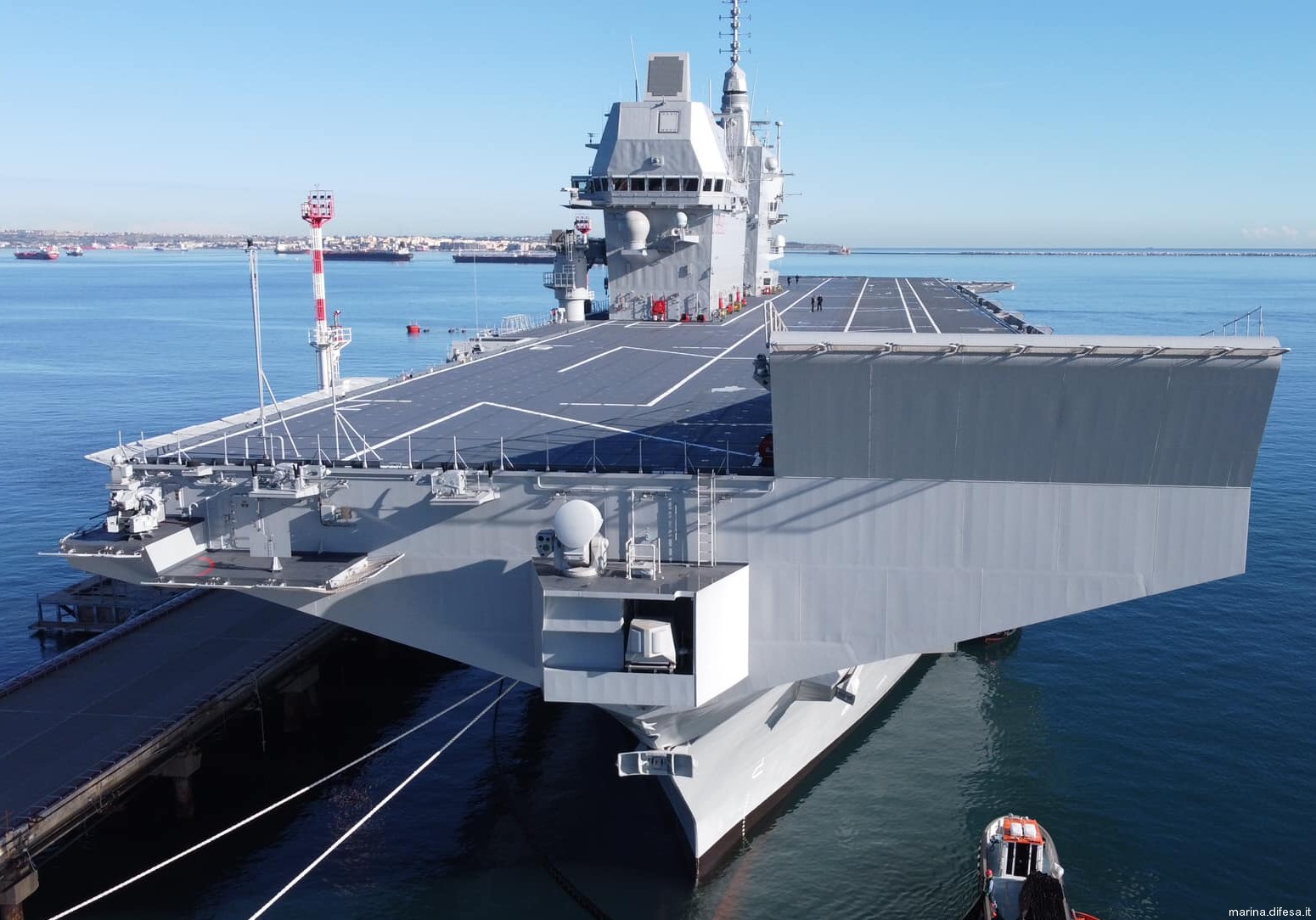 its trieste l9890 nave lhd landing ship helicopter dock italian navy marina militare flight deck 34