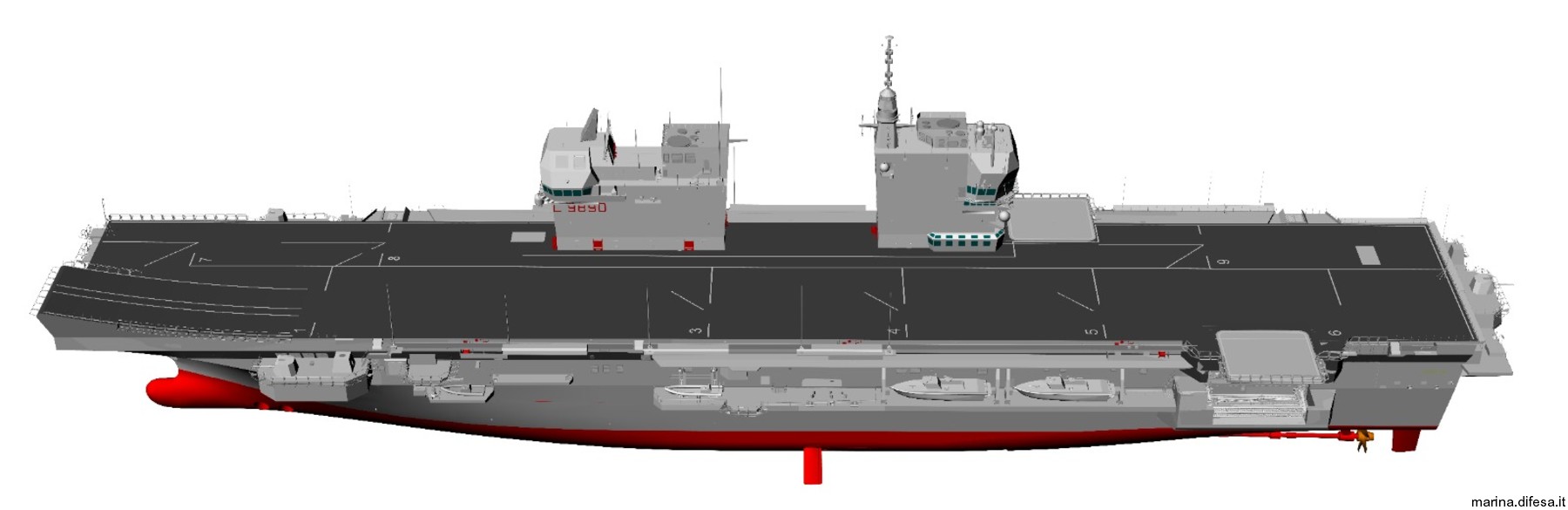 l-9890 its trieste lhd landing ship helicopter dock italian navy marina militare fincantieri leonardo 39
