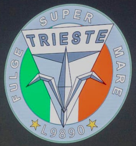 its trieste l9890 nave insignia crest patch badge lhd landing ship helicopter dock italian navy marina militare 03c