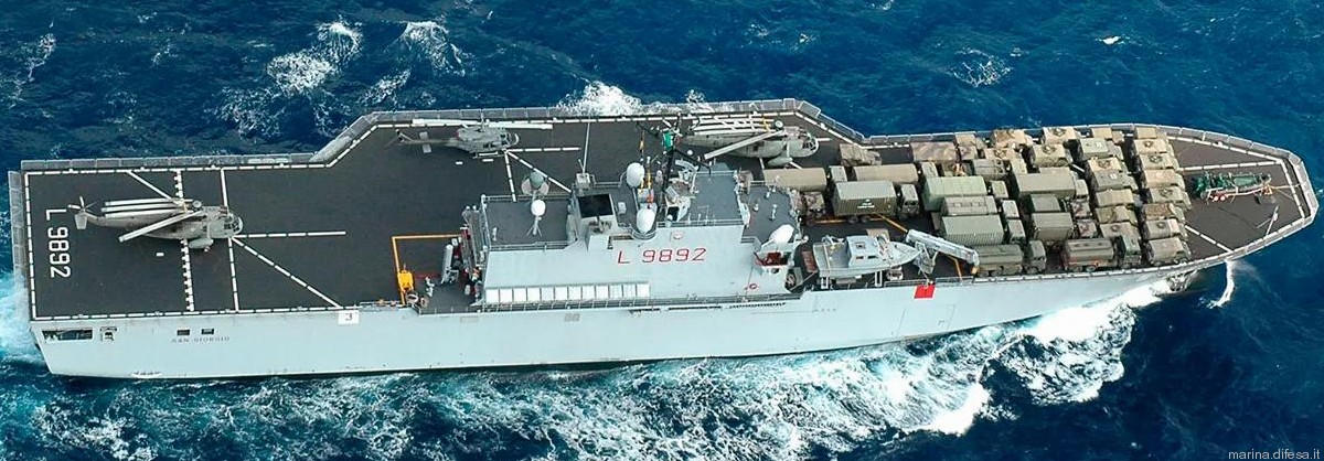 l-9892 san giorgio its nave lpd amphibious transport dock landing ship italian navy marina militare 05