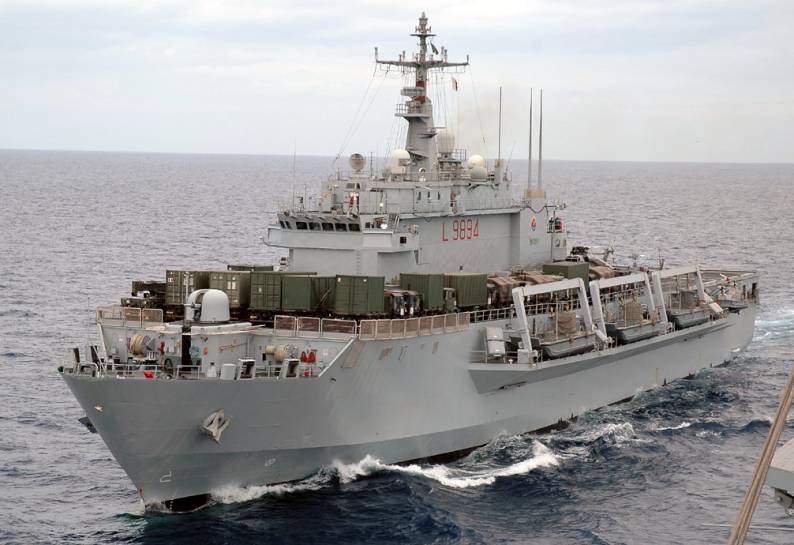 l 9894 its nave san giusto giorgio class amphibious transport dock italian navy