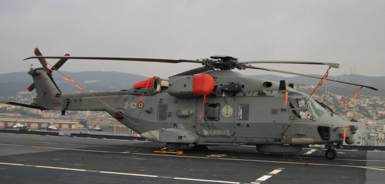 nh90 sh-90a helicopter asw italian navy cavour c550