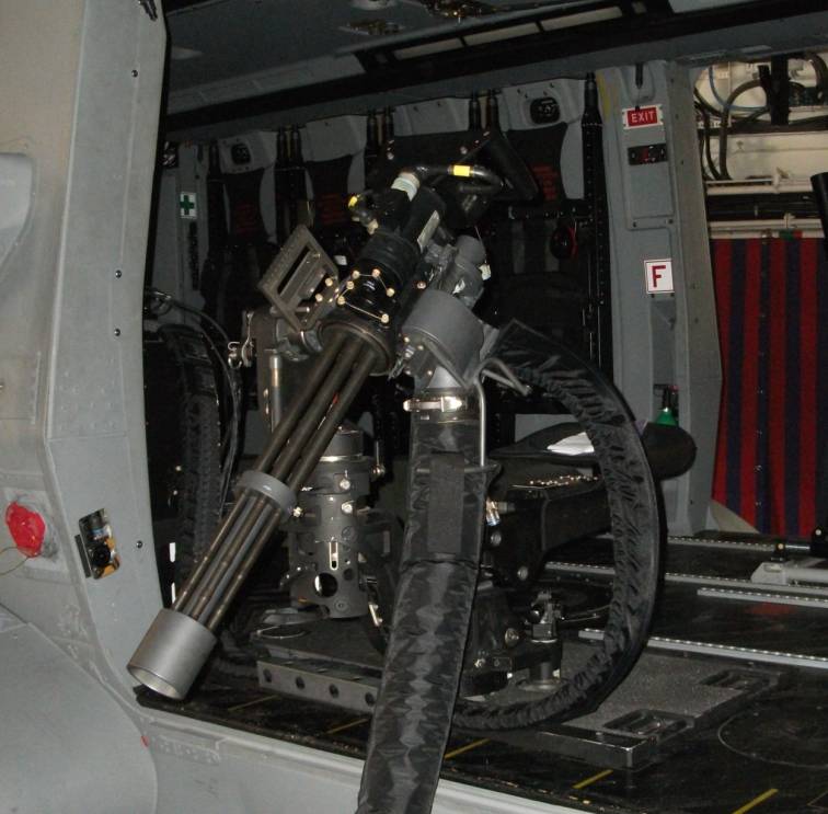 nh90 sh-90a nfh asw helicopter 7,62 mm gatling machine door gun