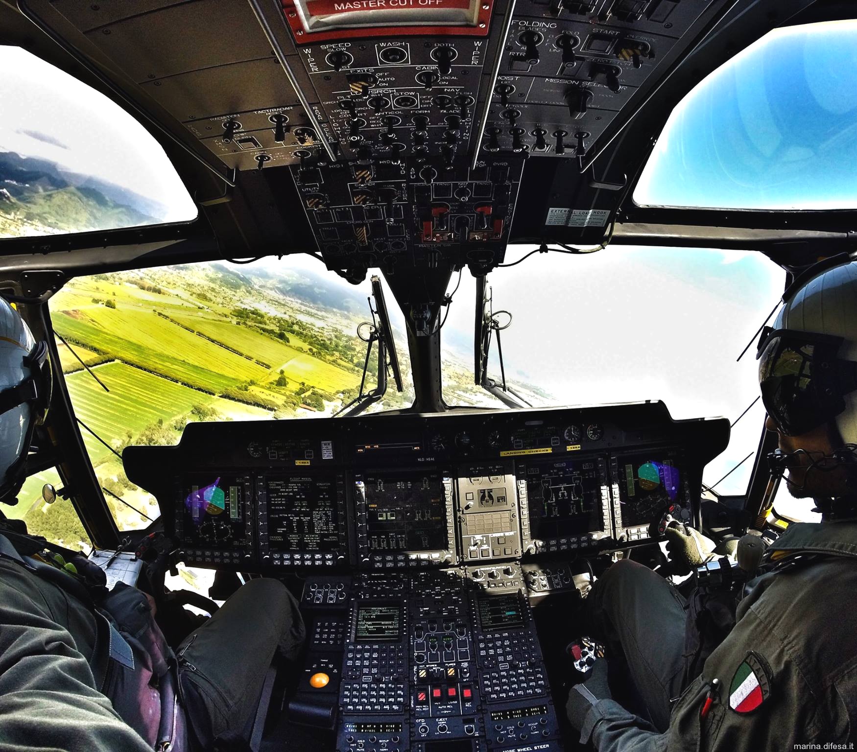 sh-90a nfh mh-90a tth helicopter italian navy marina militare cockpit view 35