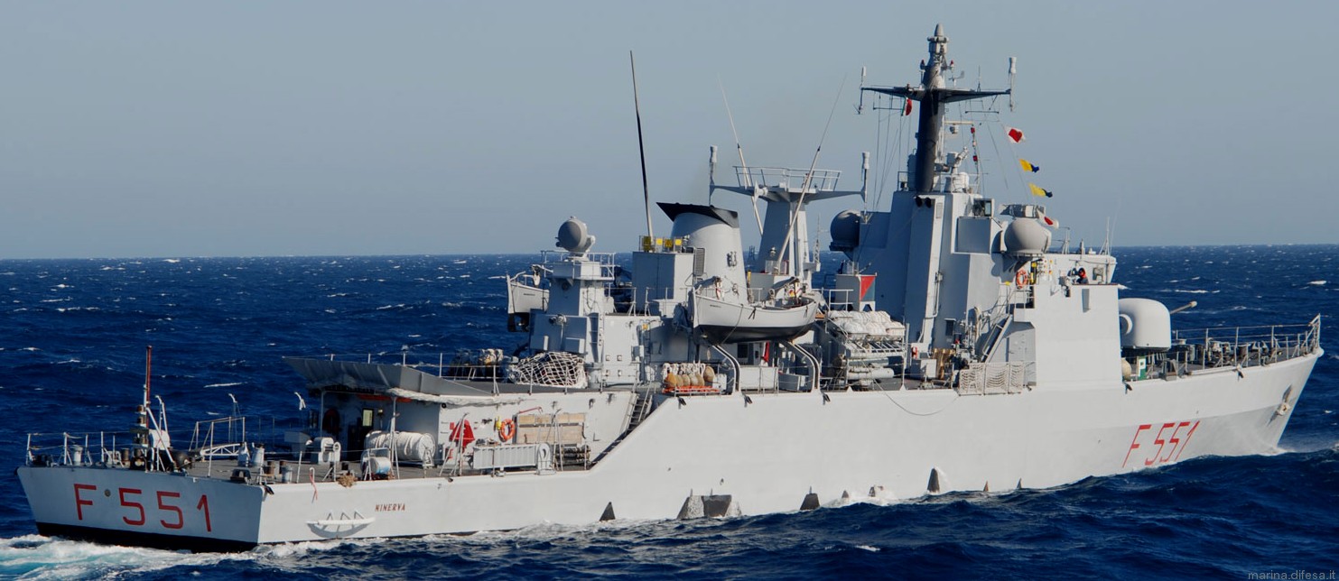 f-551 minerva nave its corvette italian navy marina militare aspide sam missile 11
