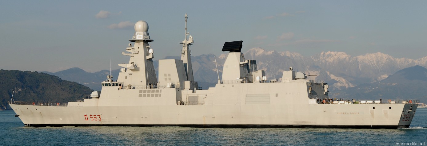 d-553 its andrea doria guided missile destroyer ddgh horizon class italian navy 08