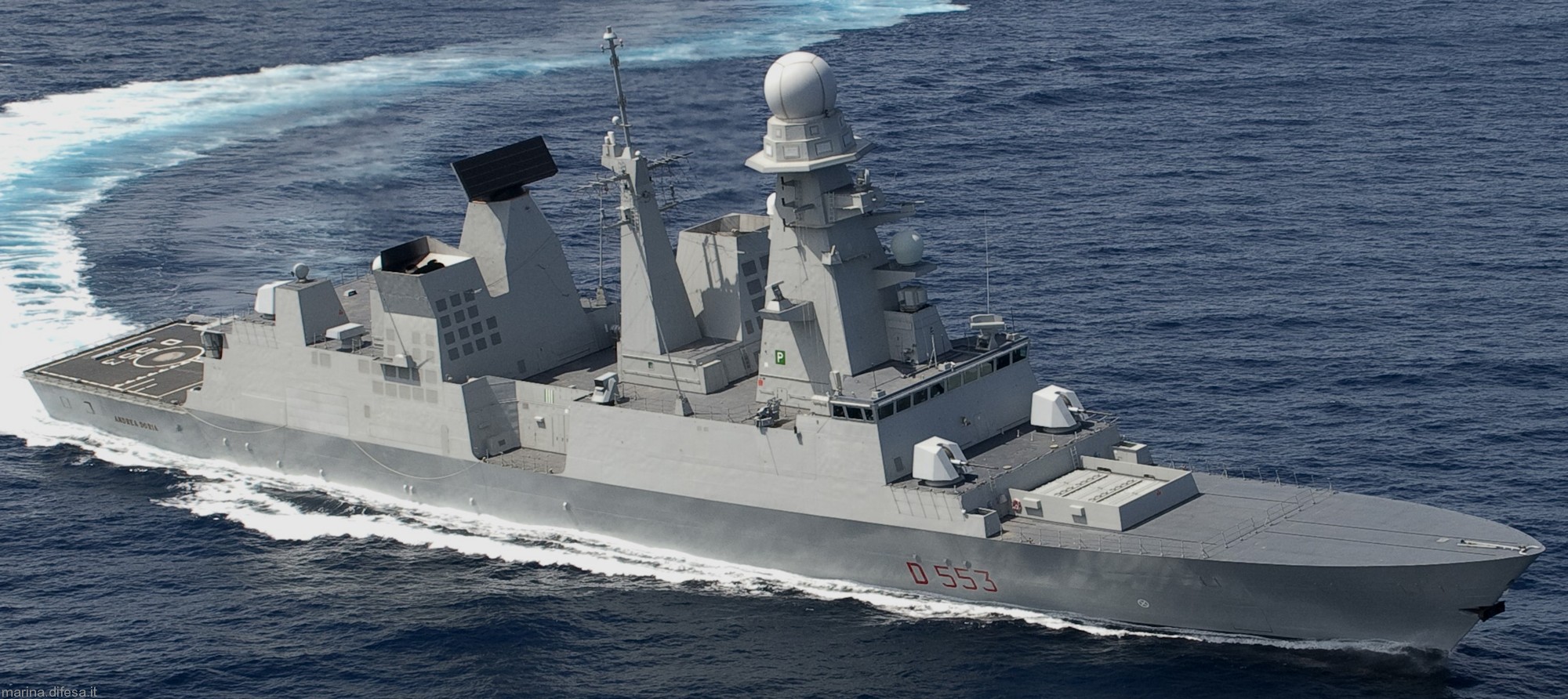 d-553 its andrea doria guided missile destroyer ddgh nave horizon class italian navy 09