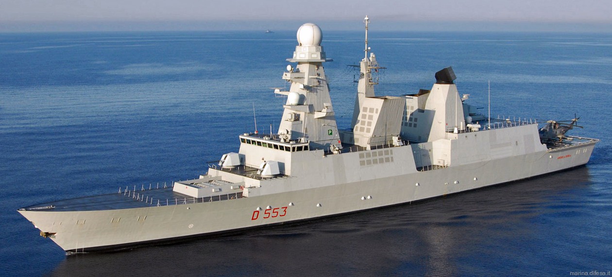 andrea doria class horizon orizzonte ddgh guided missile destroyer italian navy marina militare