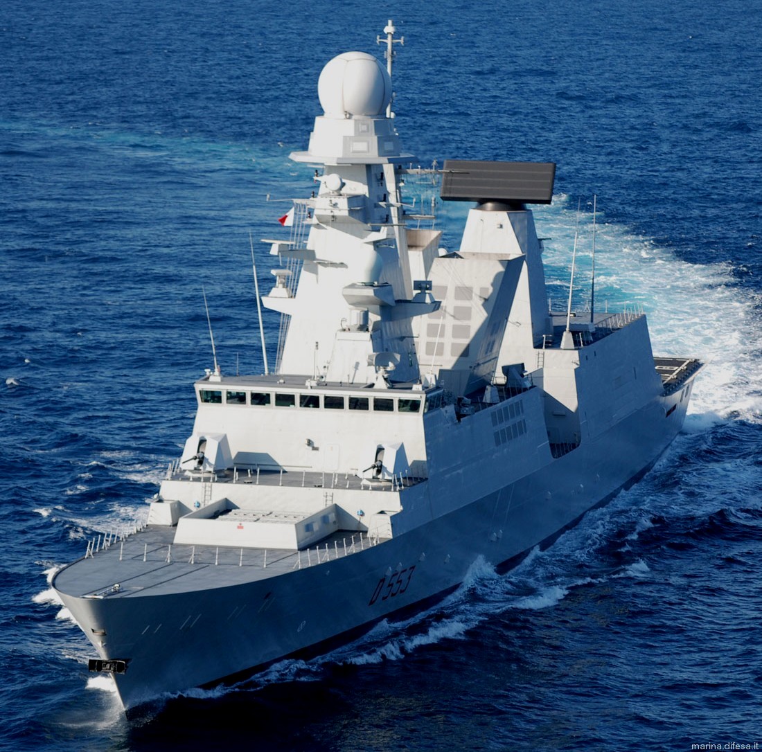 d-553 its andrea doria guided missile destroyer ddgh horizon class italian navy 13