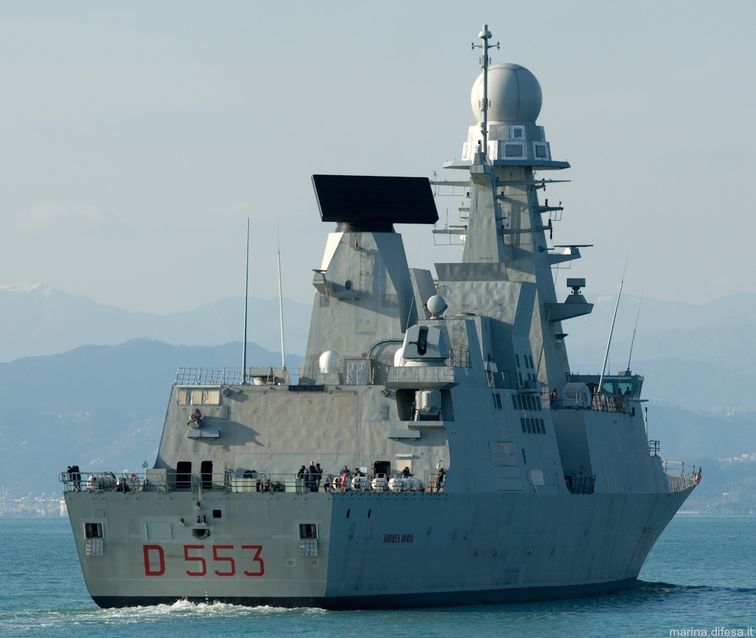 d-553 its andrea doria guided missile destroyer ddgh horizon class italian navy 14