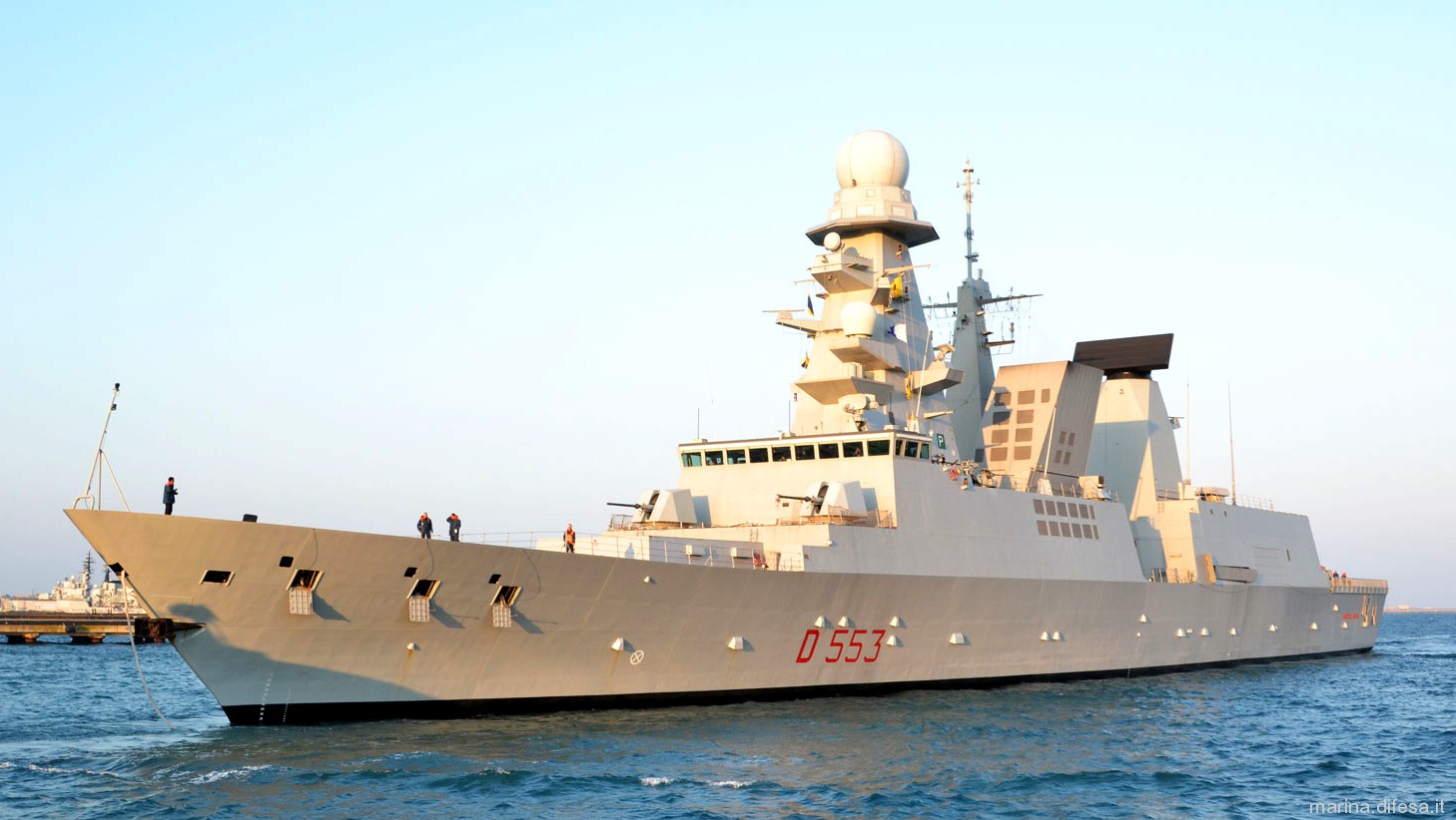 d-553 its andrea doria guided missile destroyer ddgh horizon class italian navy 27