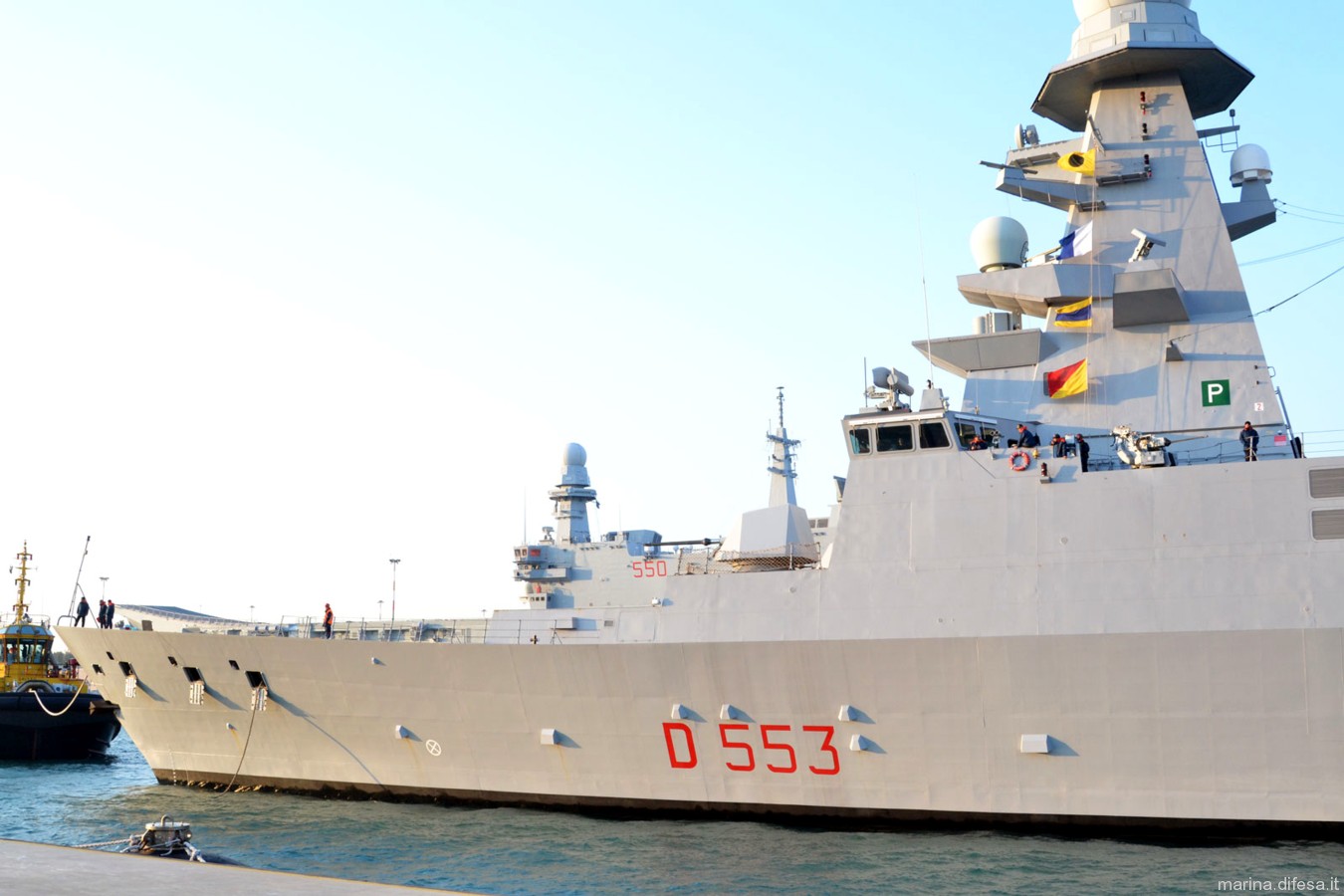 d-553 its andrea doria guided missile destroyer ddgh horizon class italian navy 33