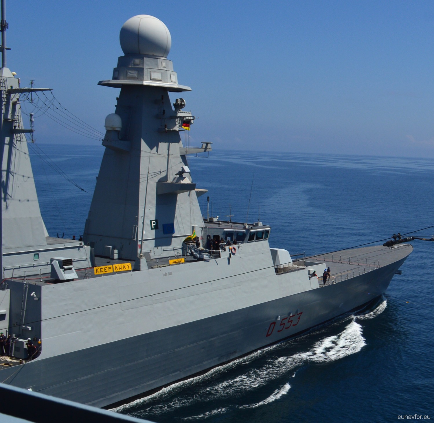 d-553 its andrea doria guided missile destroyer ddgh horizon class italian navy 34 eunavfor