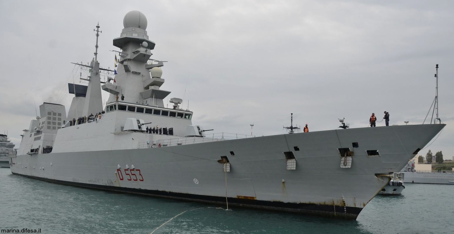 d-553 its andrea doria guided missile destroyer ddgh horizon class italian navy 41