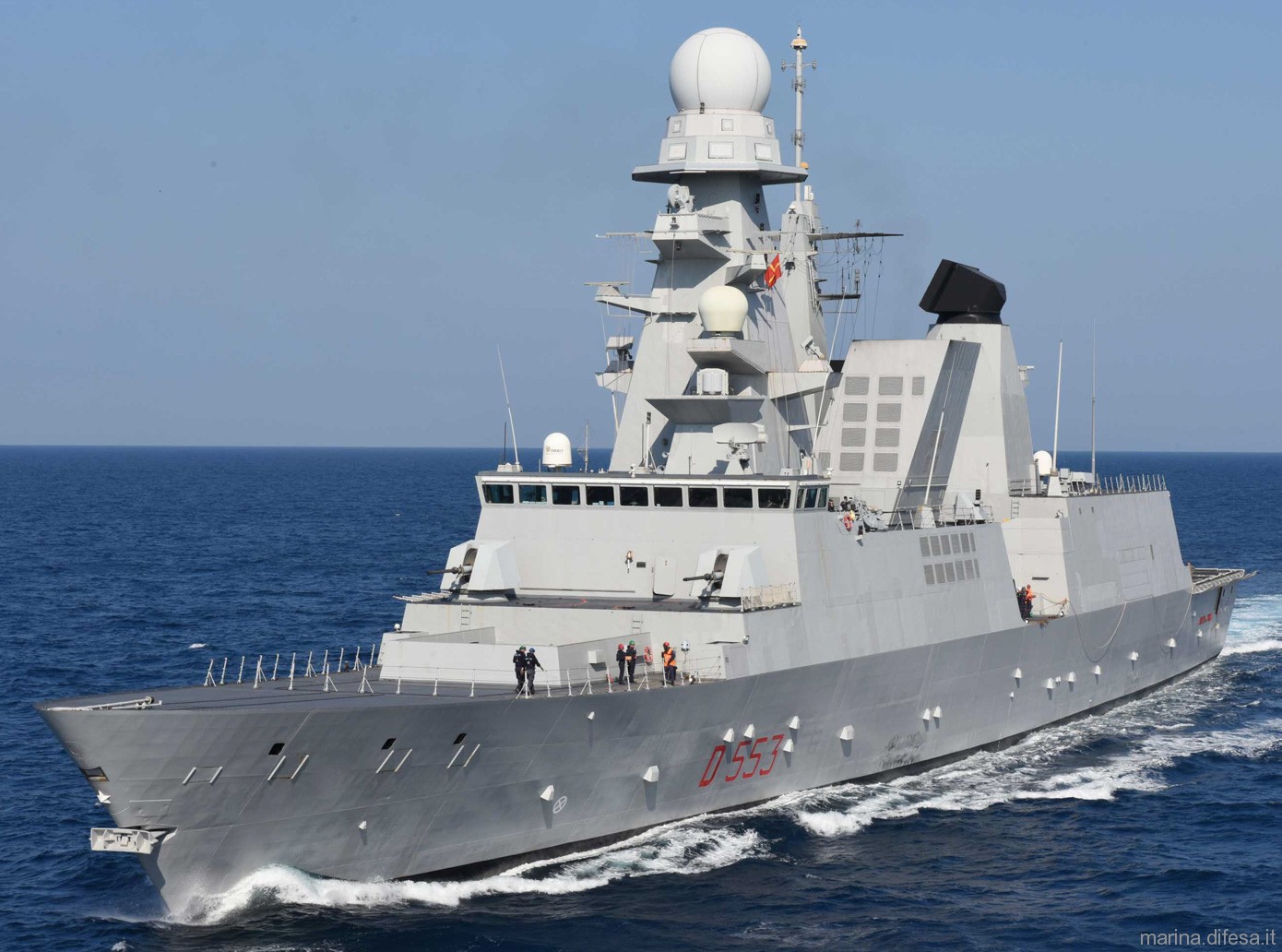 d-553 its andrea doria guided missile destroyer ddgh horizon class italian navy 43