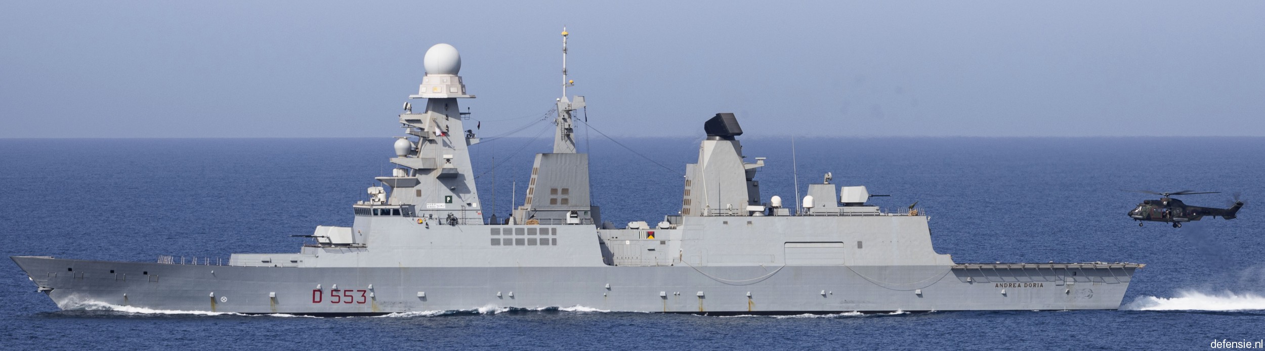 d-553 andrea doria its nave horizon class guided missile destroyer italian navy marina militare 52