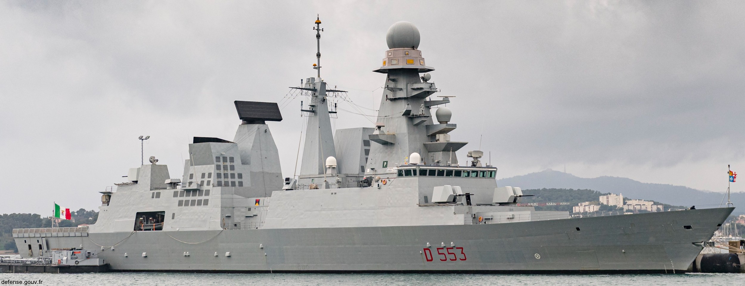 d-553 andrea doria its nave horizon class guided missile destroyer italian navy marina militare 54