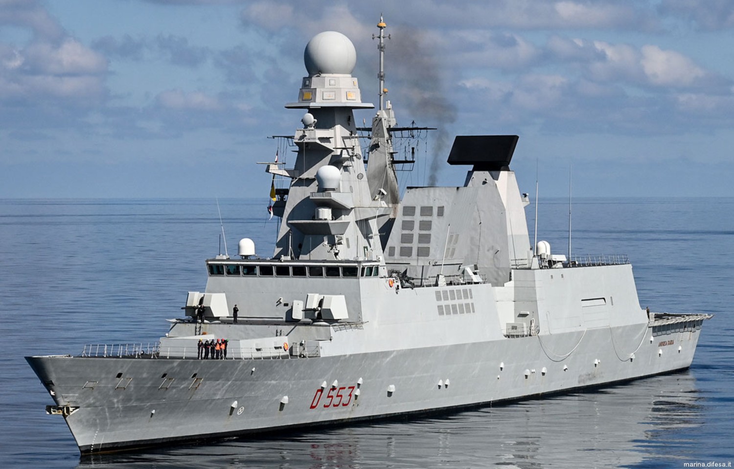 d-553 andrea doria its nave horizon class guided missile destroyer italian navy marina militare 56