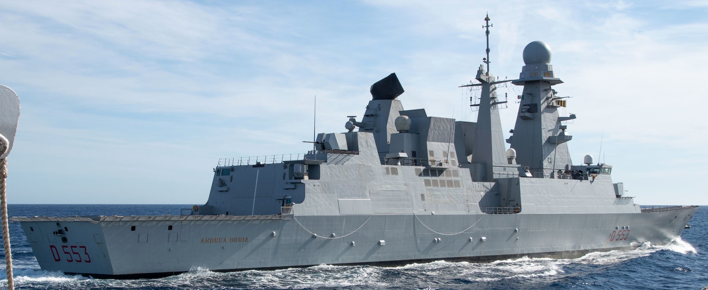 d-553 andrea doria its nave horizon class guided missile destroyer italian navy marina militare 57